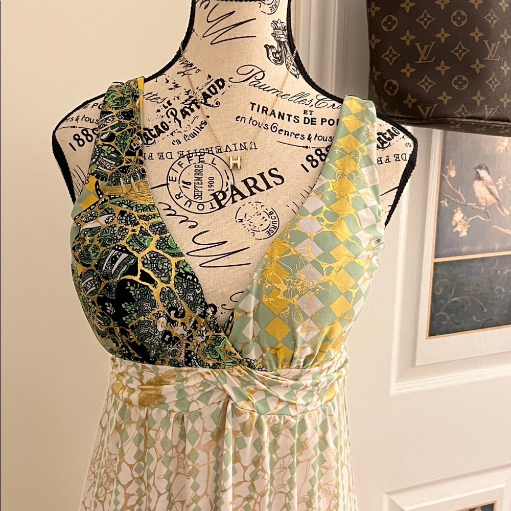 😃Chic Multicolor Maxi Dress - Picture 10 of 13